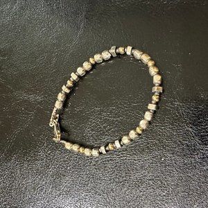 SILPADA  Bracelet Jewelry Retired Sterling Silver 14K Gold Filled Bead Bracelet